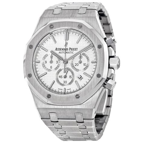 audemars piguet silver watch|audemars piguet chronograph gold.